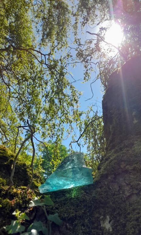 Kristallstein im Baum der von der Sonne bestrahlt wird | Bodensee | Energyday | energy-next-level.de